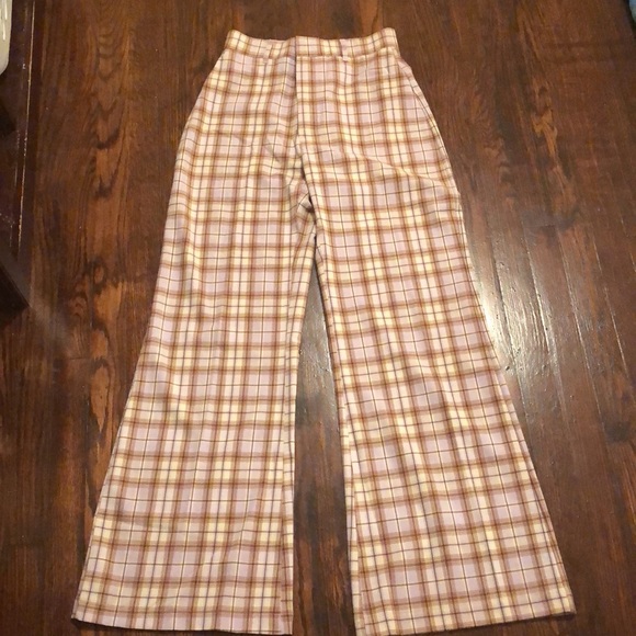 Free People Pants - FP Plaid Jules pants